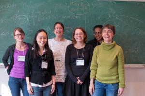 My WIN3 project group, April 2014: Me, Wei Ho, Renate Scheider, Christelle Vincent, Padmavathi Srinivasan, and Irene Bouw, our fearless leader.