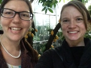 Katie and I at the Botanical Gardens in DC after our visit to the Capitol Hill.